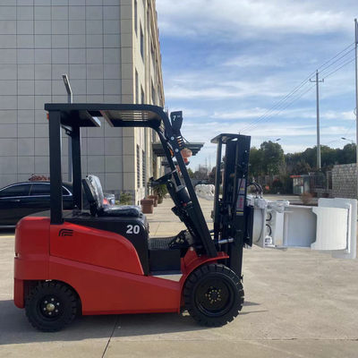 2 Ton 3 Ton 4 Wheel Electric Forklift Truck With Paper Roll Clamp Attachment