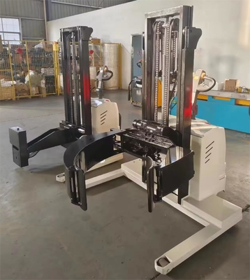 High Efficiency 500-1500 Kg Load Capacity Electric Stacker With Paper Roll Clamp