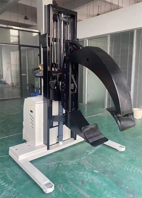 High Efficiency 500-1500 Kg Load Capacity Electric Stacker With Paper Roll Clamp