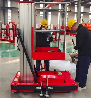 26.25ft 32.81ft 287lbs Aluminum Alloy Mobile Lift Platform With Wheel For Man Standing