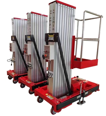 26.25ft 32.81ft 287lbs Aluminum Alloy Mobile Lift Platform With Wheel For Man Standing