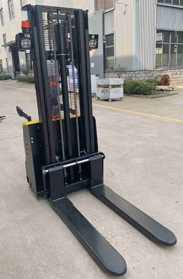 1.5ton 3000mm Light weight Full electric platform stacker with side wheels for tight spaces use