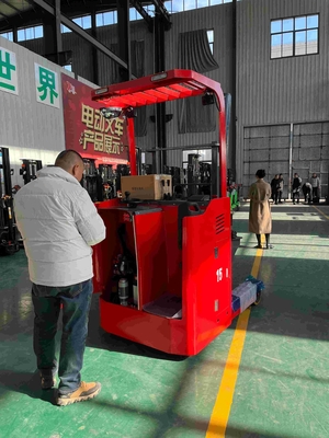 Prevent Damage To Paper Rolls Paper Roll Stacker 1 Ton / 2 Ton Electric Forklift Stacker With Mandrel