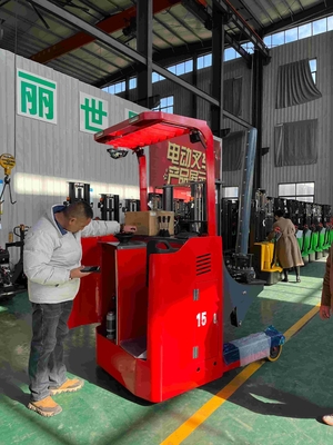 Prevent Damage To Paper Rolls Paper Roll Stacker 1 Ton / 2 Ton Electric Forklift Stacker With Mandrel