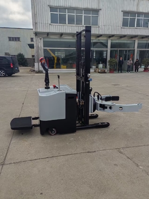 Electric Paper Roll Stacker With 90-360 Degree Rotation And 200-1250mm Clamp Adjustment