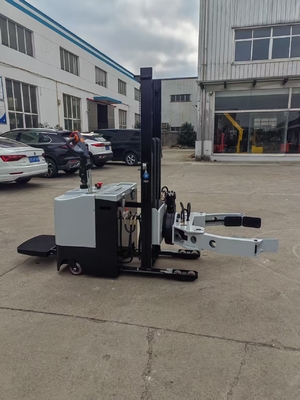 Electric Paper Roll Stacker With 90-360 Degree Rotation And 200-1250mm Clamp Adjustment