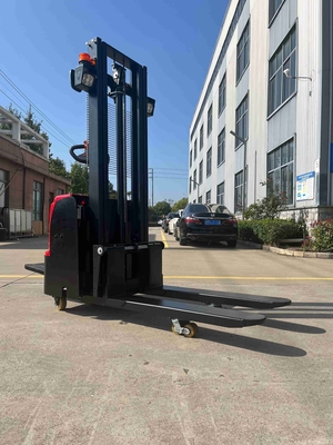 Double Lift 1 ton 1.6m 2m 2.5m 3m Electric Ride On Pallet Stacker