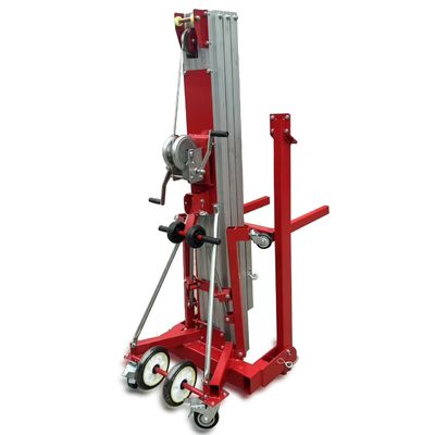 Outrigger Footprint 1.70*1.67 Human Hand Cranked Aluminum Alloy Lift With Platform Height Max 9m