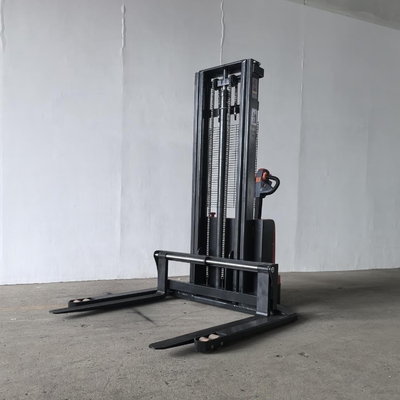 Electric Walkie Stacker 1500kg Load Capacity Adjustable Straddle Leg