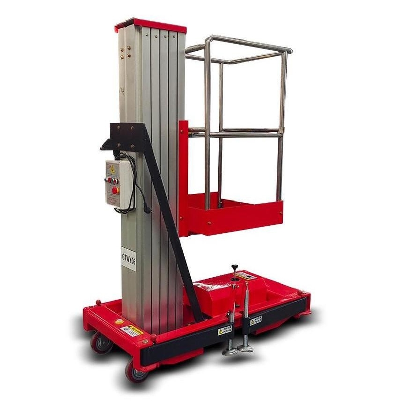 26.25ft 32.81ft 287lbs Aluminum Alloy Mobile Lift Platform With Wheel For Man Standing