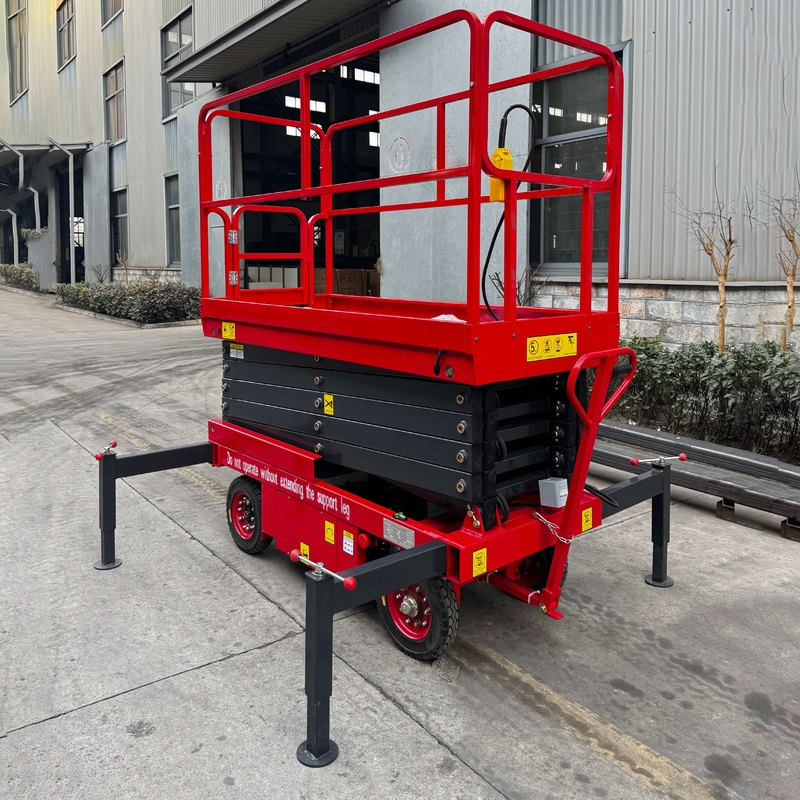 Mobile Hydraulic Scissor Lift Table Manual Push Platform Lifter