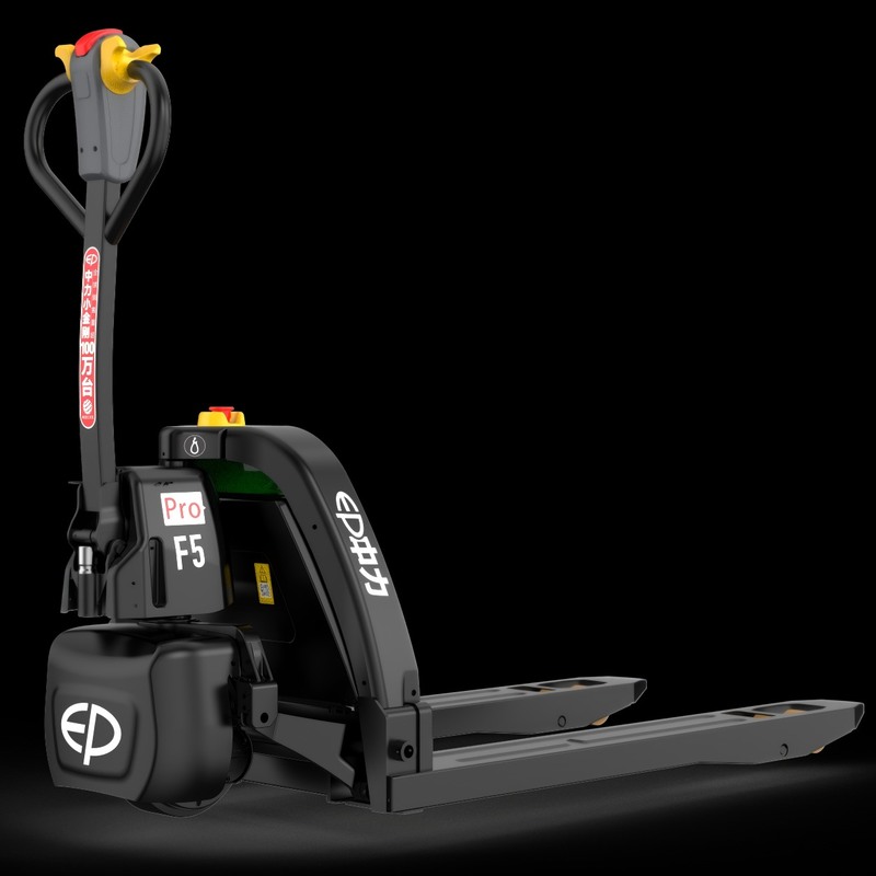 EP New 1.5 Ton 3306lb Electric Stacker Pallet Truck F5pro Warehouse Equipment for Repair Shops Printing Shops Core Motor