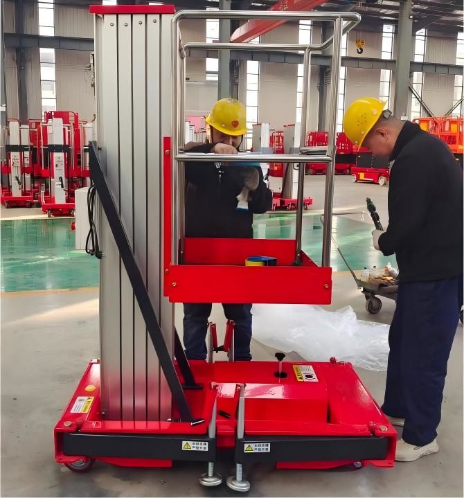 26.25ft 32.81ft 287lbs Aluminum Alloy Mobile Lift Platform With Wheel For Man Standing