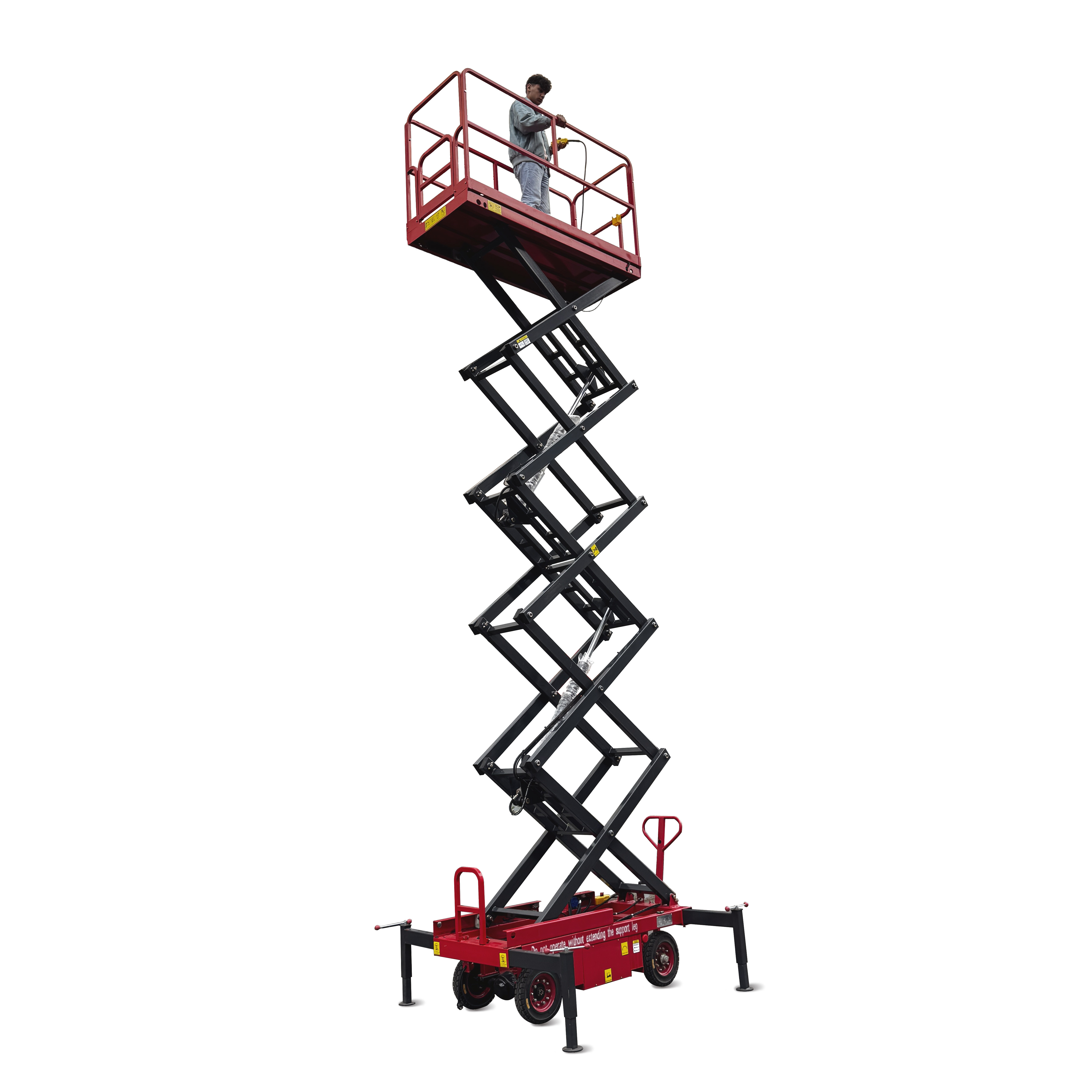 Manual Push Scissor Lifter Industrial Scissor Lift Mobile Elevating Lifter Automotive Cargo Lift Hydraulic Scissor Lift